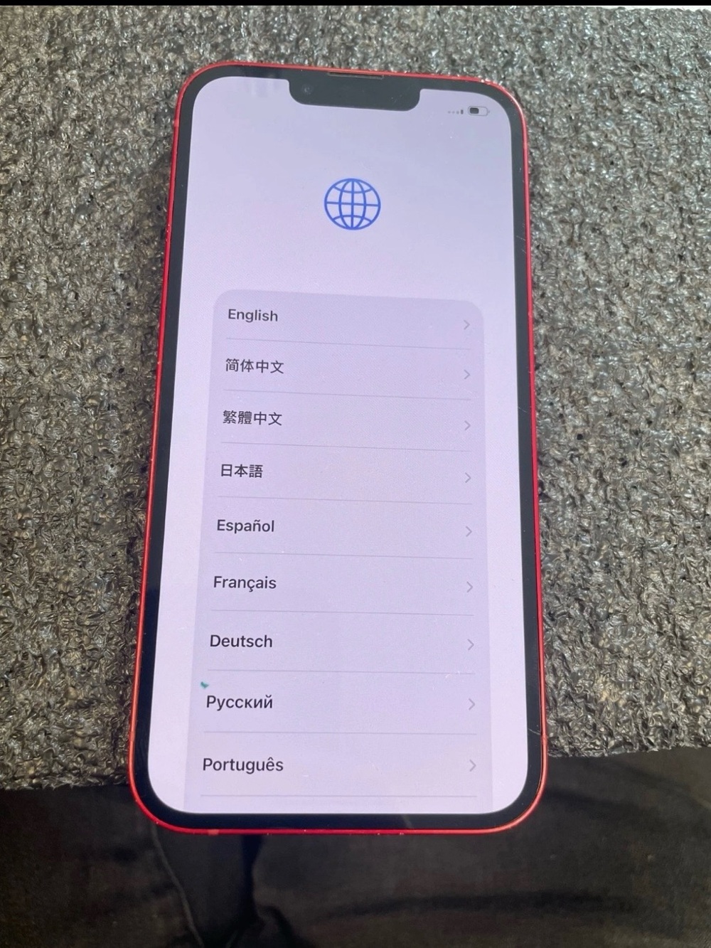 Apple iPhone 13- Red Front and Red Frame Smartphone